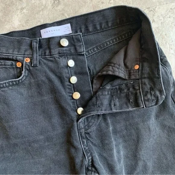 Topshop Button Fly Dad Jeans Size 27 - Picture 5 of 7